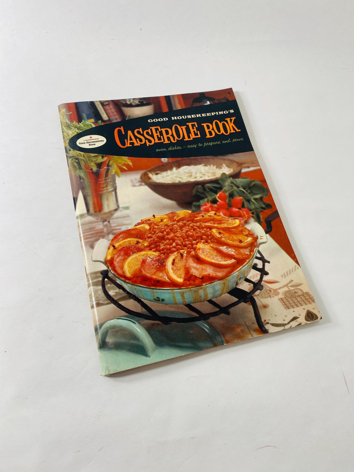 Meat Cook Book vintage Good Housekeeping cookbook pamphlet circa 1958 Casserole Around the World Ten PM breads sandwiches