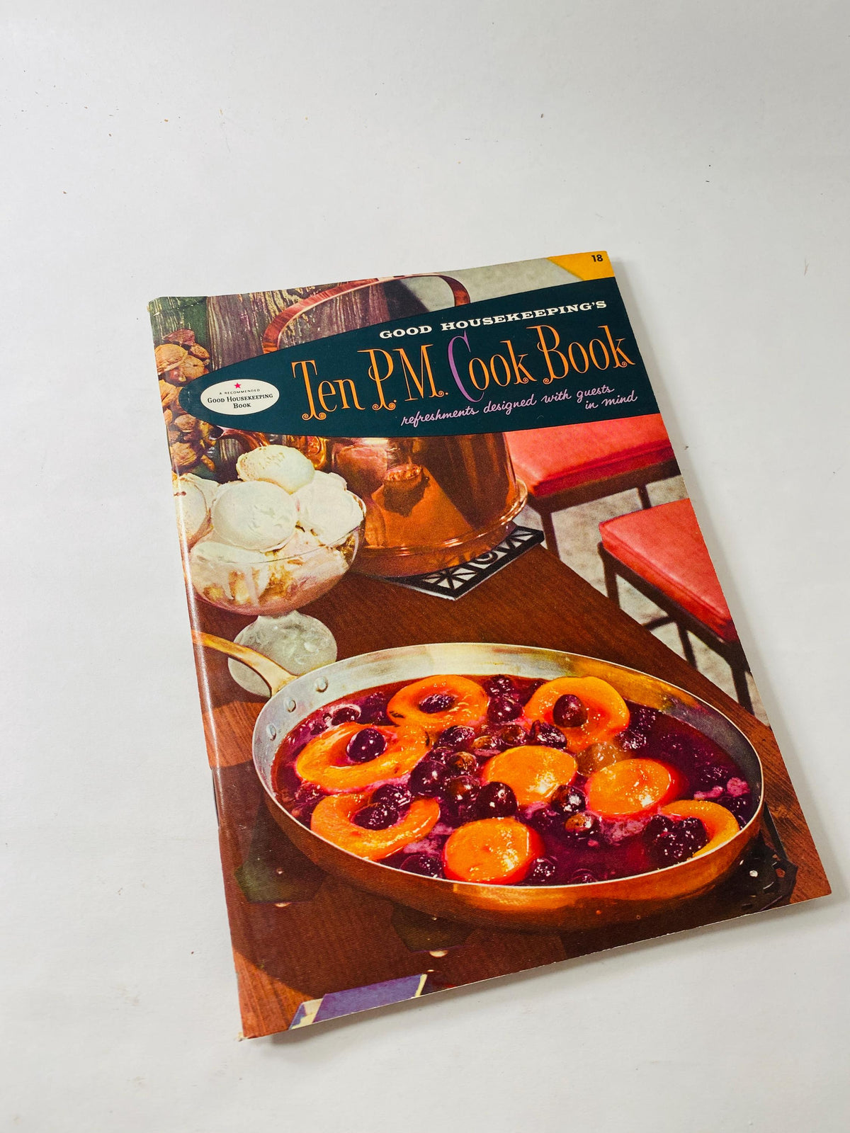 Meat Cook Book vintage Good Housekeeping cookbook pamphlet circa 1958 Casserole Around the World Ten PM breads sandwiches