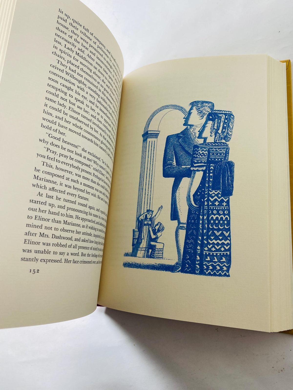 Vintage 1985 Sense and Sensibility Jane Austen Heritage Press with Slipcase, Illustrated Helen Sewell Classic Regency Fiction