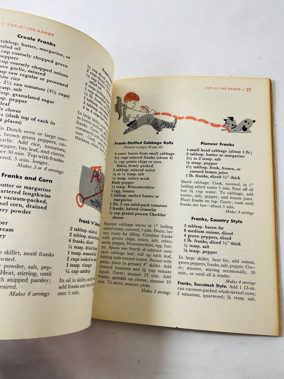 Hamburger & Hot dog Cook Book vintage Good Housekeeping cookbook pamphlet printed by circa 1958 Fine Meats. Carnivore gift retro