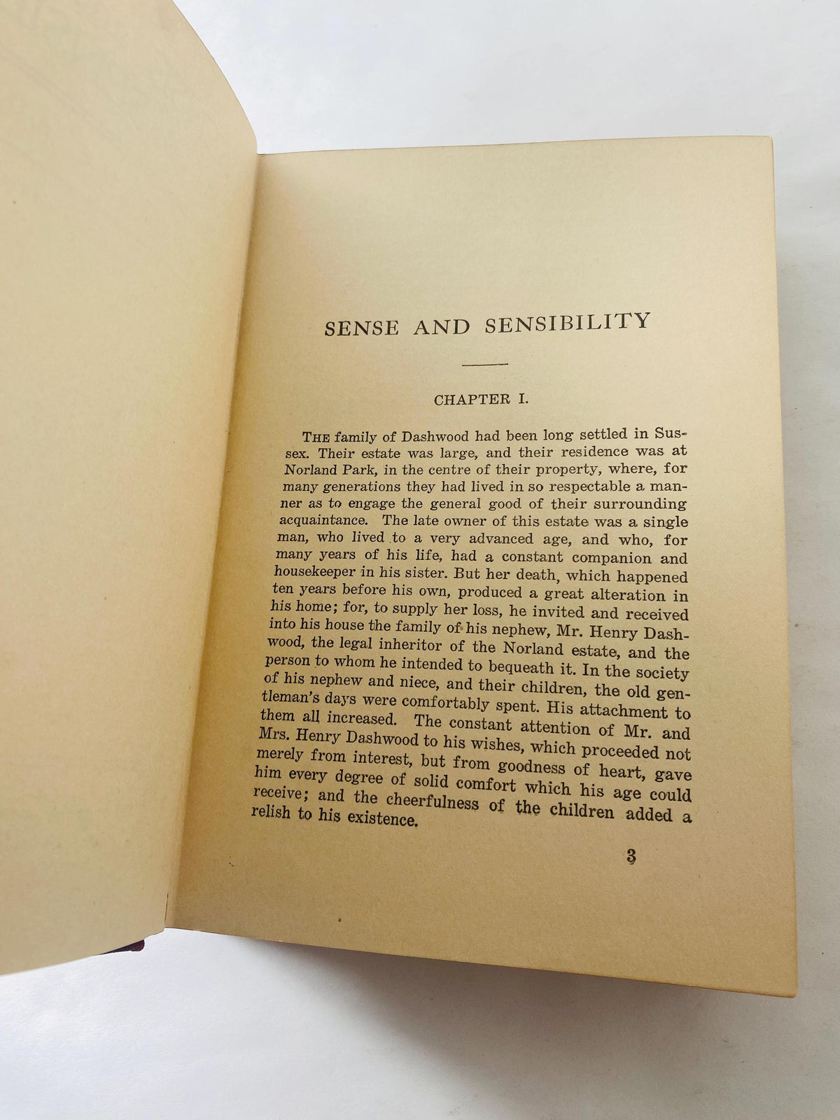 1898 Antique Sense and Sensibility by Jane Austen Late Victorian Early Edwardian era literature gift