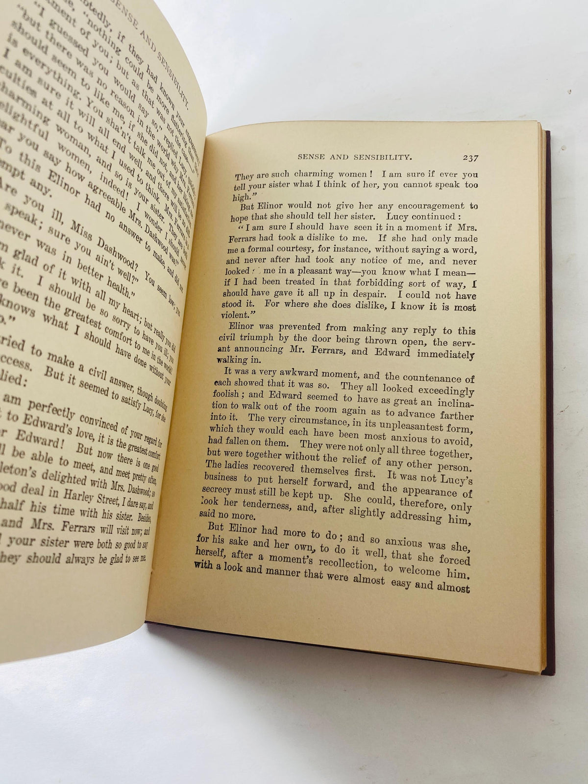 1898 Antique Sense and Sensibility by Jane Austen Late Victorian Early Edwardian era literature gift