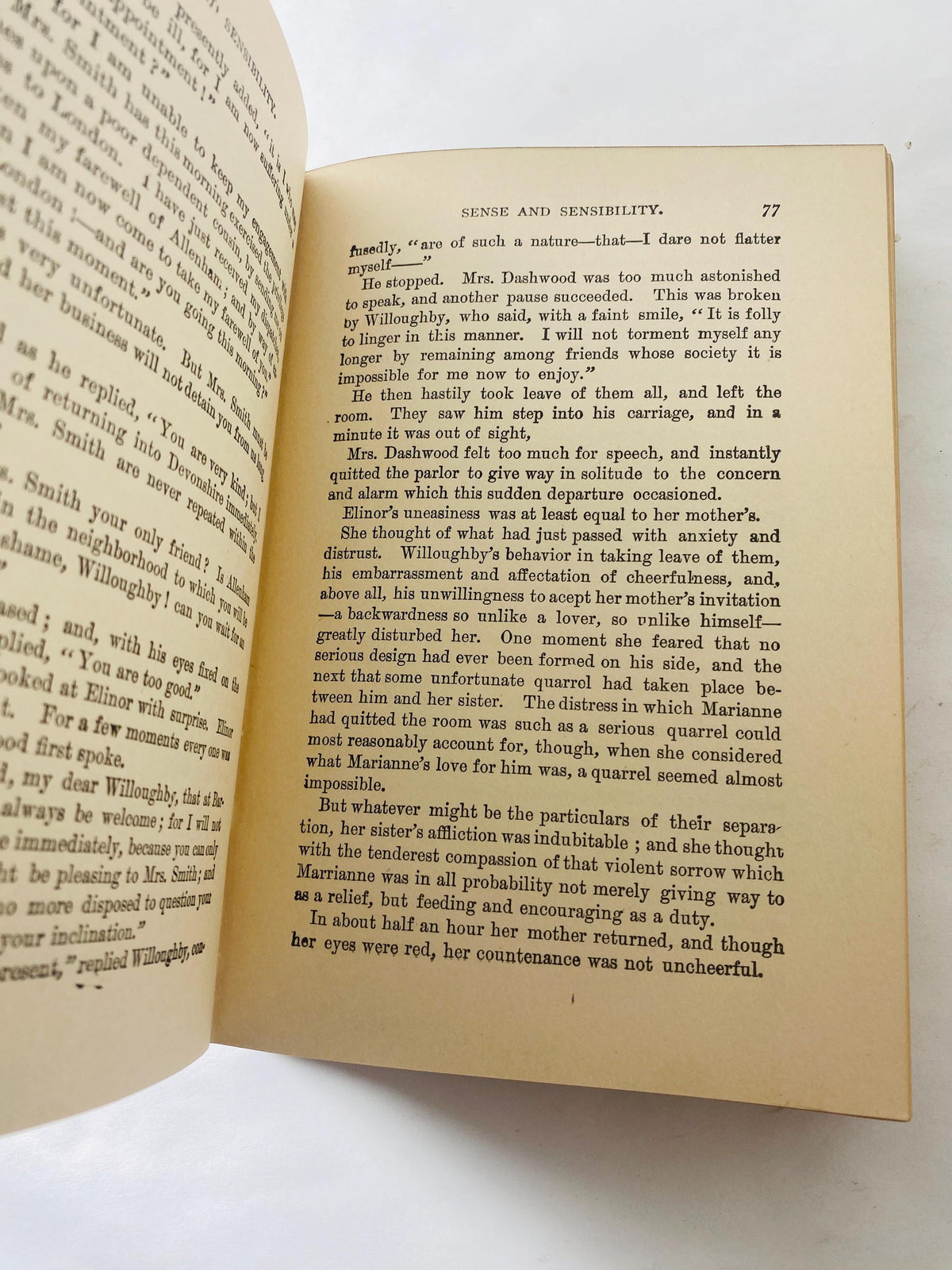 1898 Antique Sense and Sensibility by Jane Austen Late Victorian Early Edwardian era literature gift