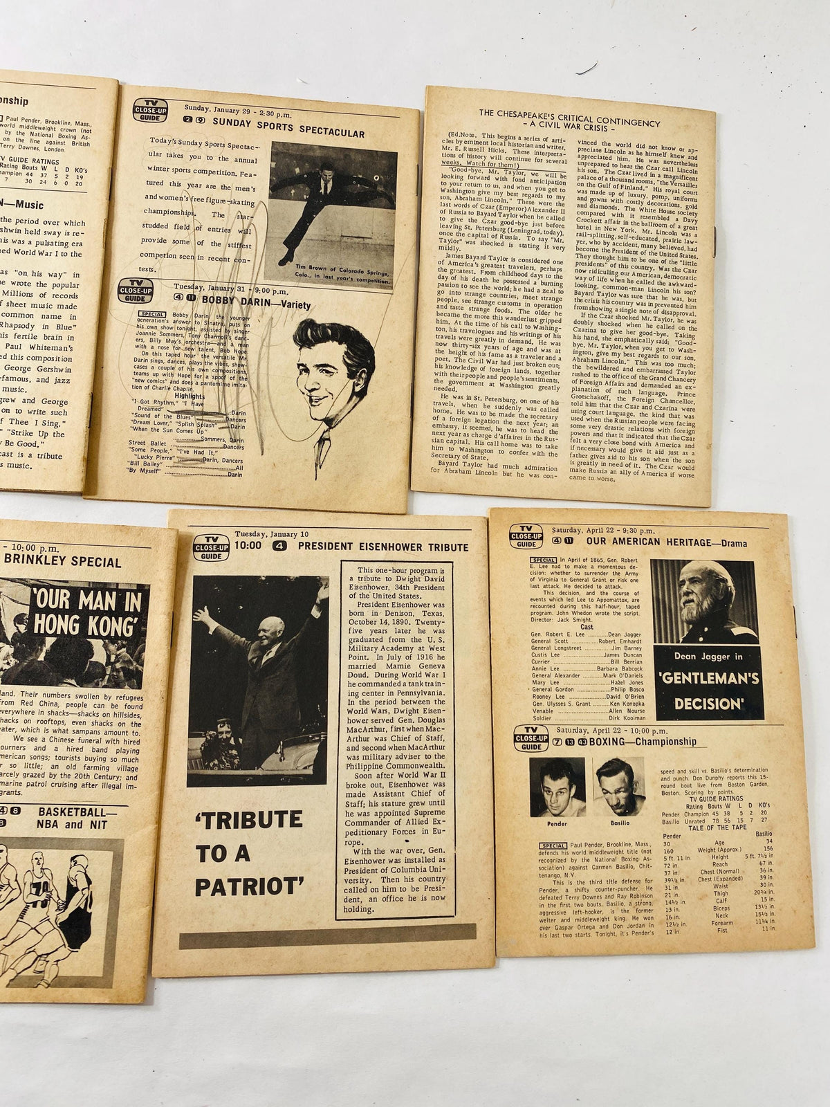 Rare 1960s Washington County MD Educational TV Guide Lot of 11 vintage booklets Hagerstown Maryland School Broadcast History Memorabilia
