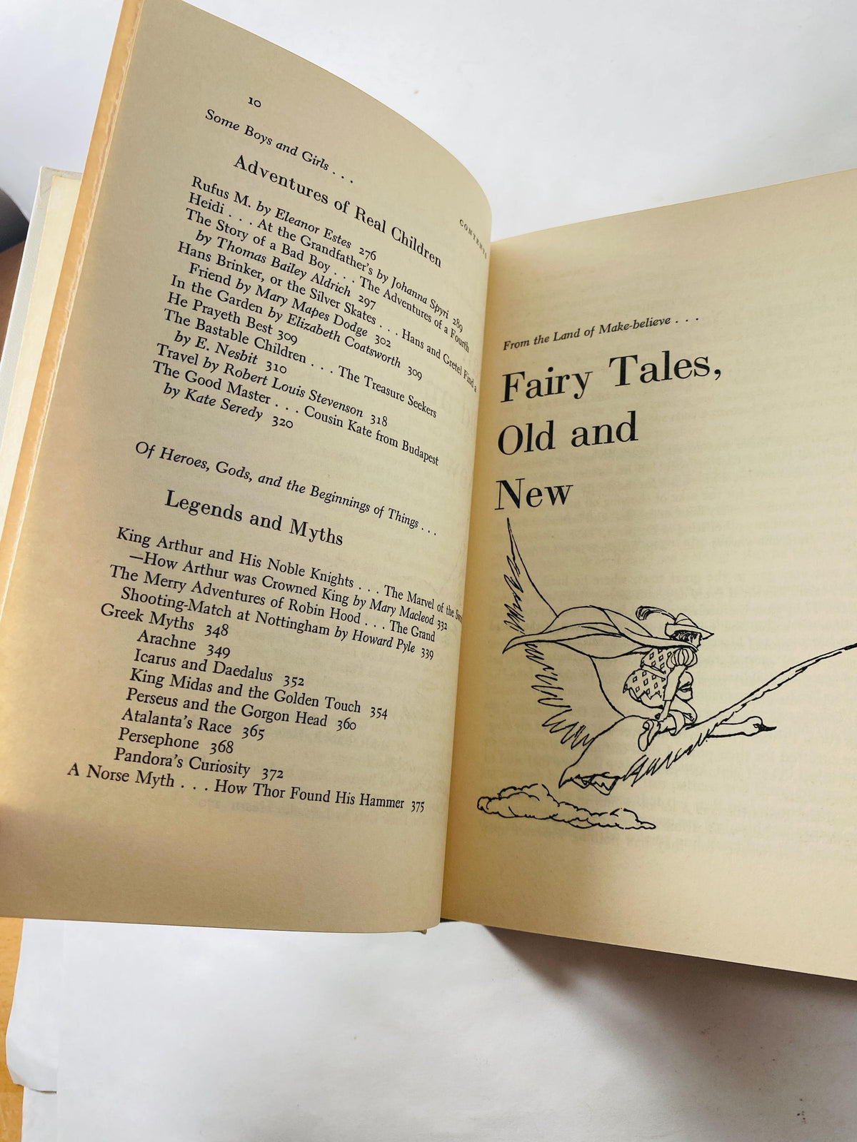1956 Family Treasury Children's Stories Book 2 Fairies, Fables, and Folk Tales Cinderella Sleeping Beauty Emperor's New Clothes