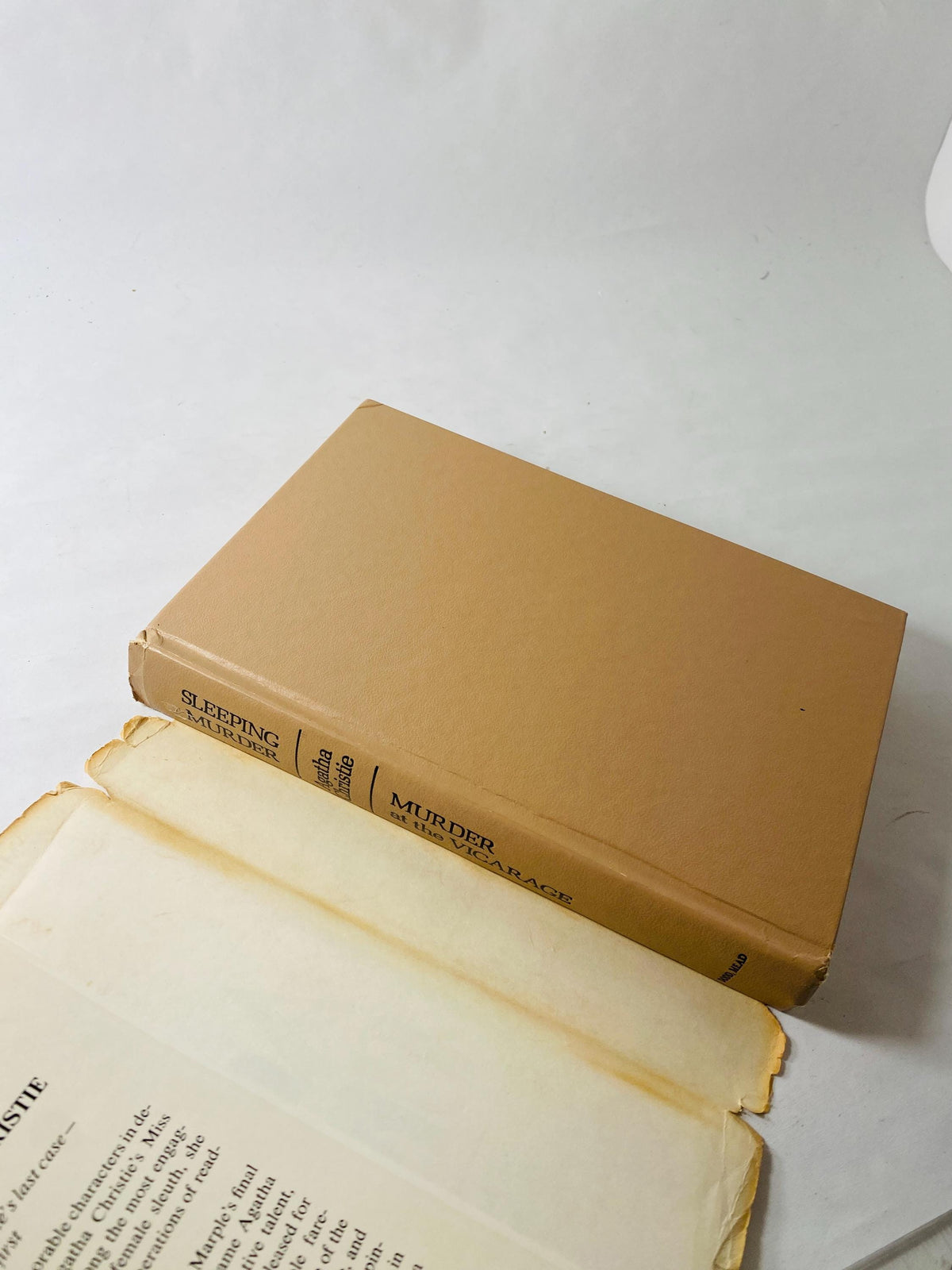 1958 Murder in the Vicarage vintage book by Agatha Christie Sleeping Murder