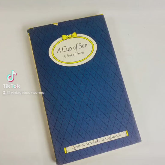 1967 vintage poetry book by Joan Walsh Anglund A Cup of Sun FIRST EDITION with dust jacket Gorgeous collectible gift