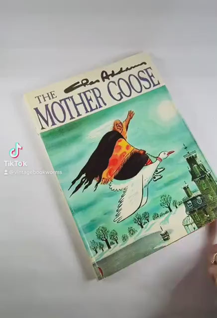 Charles Chas Addams Mother Goose vintage book circa 1967 gothic emo gift darkly humorous and macabre illustrations Addams Family Creator