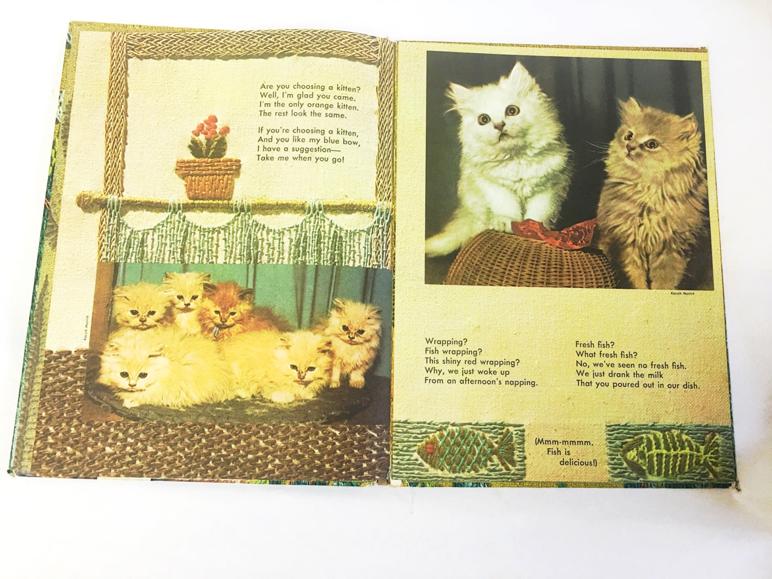 Tell Me, Cat. Big Little Golden Book by Ellen Fisher. Giant Tell-A-Tale Book. Little Golden Books. LGB. A Golden Book