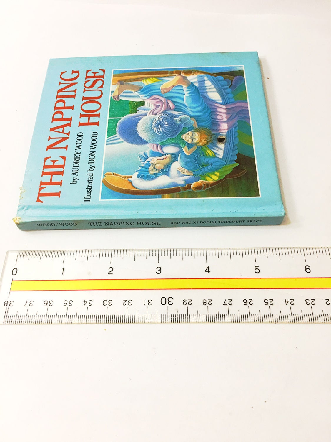The Napping House Book. Audrey Wood. Caldecott Honor Illustrator Don Wood. Children's hardcover & dust jacket. Vintage Book