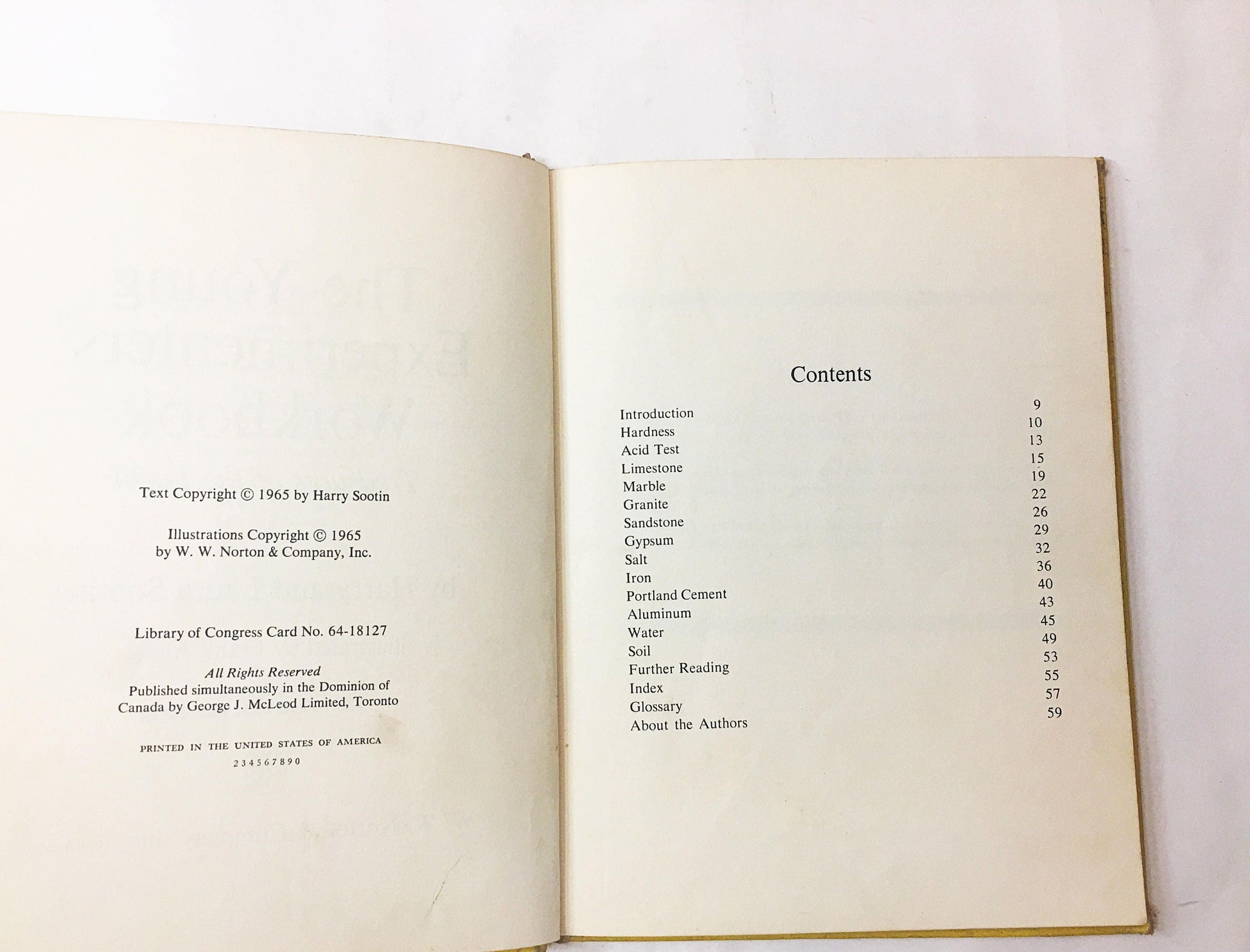 The Young Experimenters' Workbook by Harry and Laura Sootin. Vintage school book circa 1965. Children's science book. Dick and Jane.