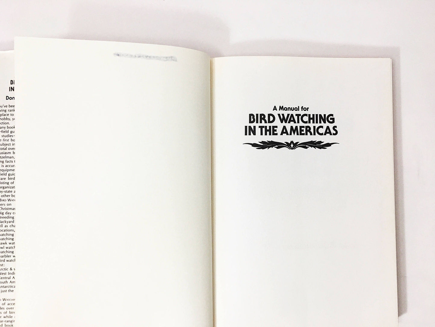 Bird Watching Manual by Donald S. Heintzelman circa 1979. First Edition vintage cabin decor Audubon Book family home activity backyard