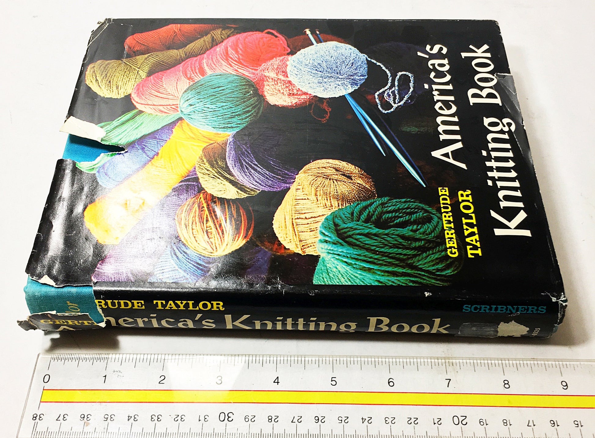 1968 America's Knitting Book by Gertrude Taylor circa 1968. FIRST EDITION vintage book. Embroidery Needlepoint. Quilting Macrame Book gift