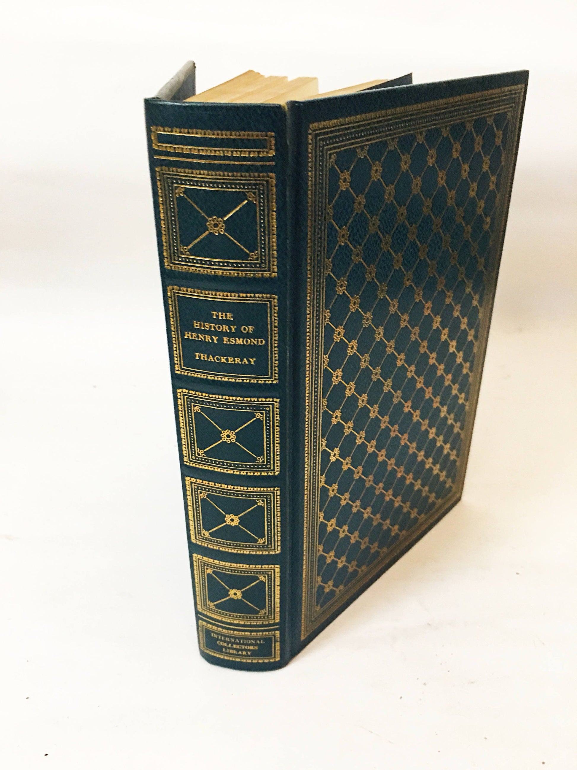 Thackeray Masterpiece History of Henry Esmond. Beautiful vintage book about a young man making his way in the corrupt world. Home decor gift