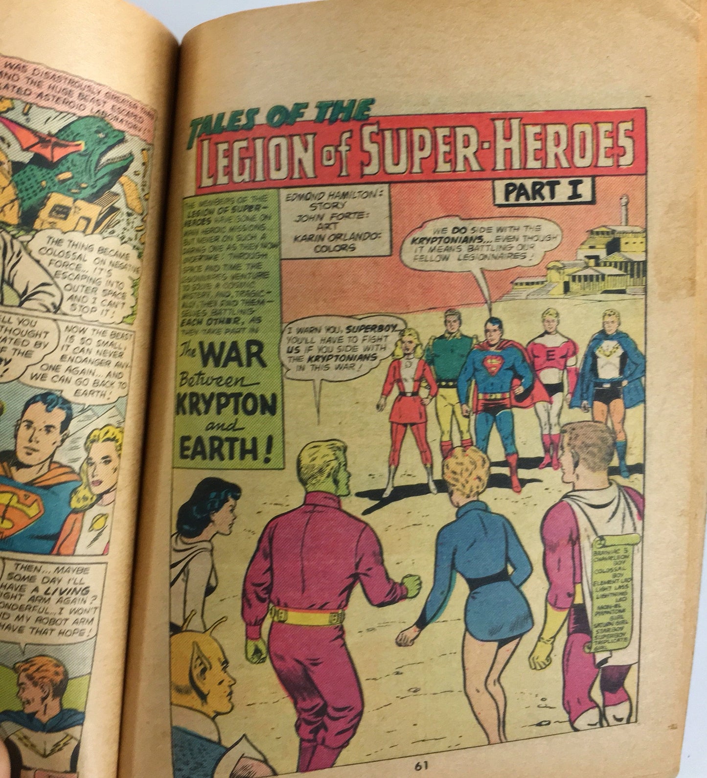 DC Blue Ribbon Digest Legion Of Super-Heroes #64 featuring Superboy, the Moby Dick of Space! Vintage comic book circa 1985