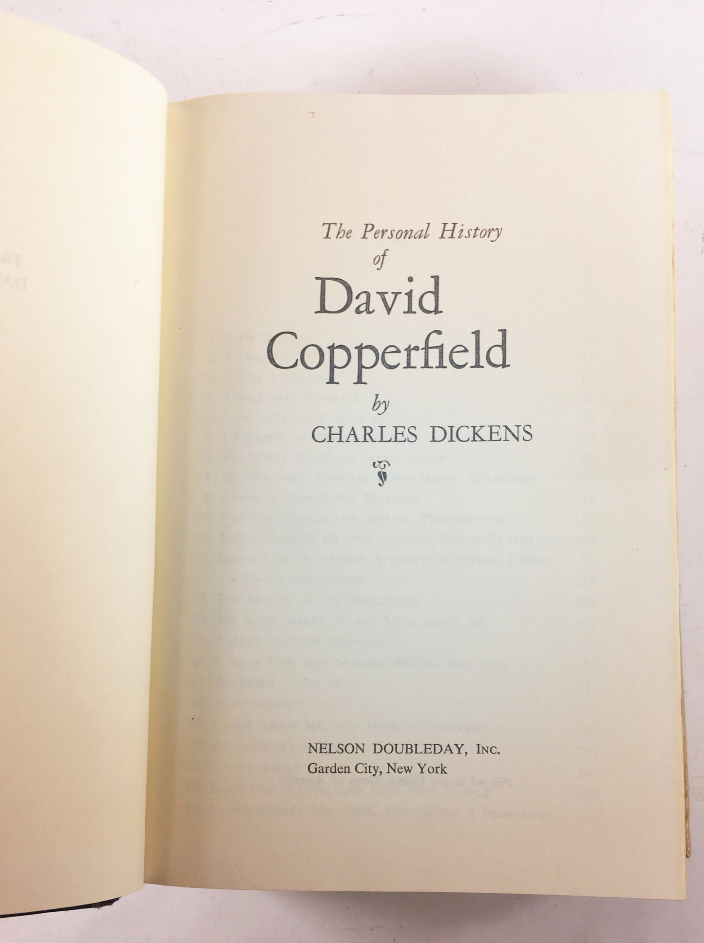 David Copperfield Vintage book by Charles Dickens circa 1970. Nelson Doubleday Beautiful edition! decor gift
