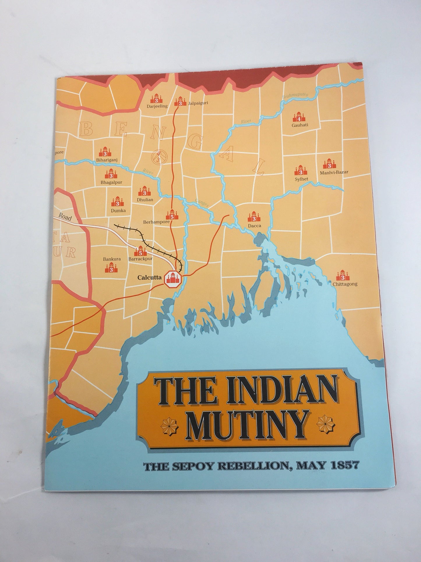 Strategy & Tactics 121 The Indian Mutiny 1857 Unpunched and inserts. Vintage magazine booklet spi rpg