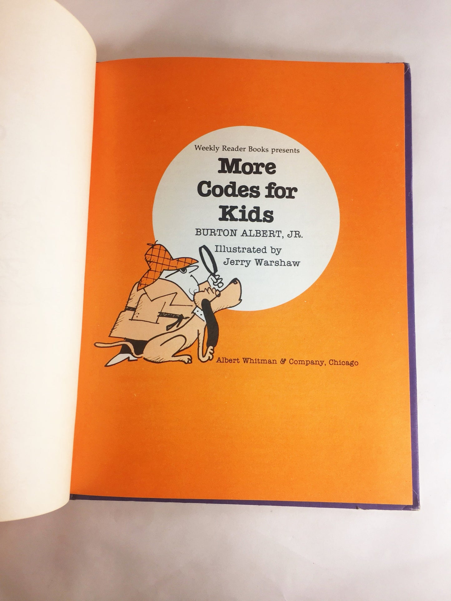 Codes for Kids. Vintage book by Burton Albert circa 1979 about encoding secret messages through code wheels, inks & languages. Weekly Reader
