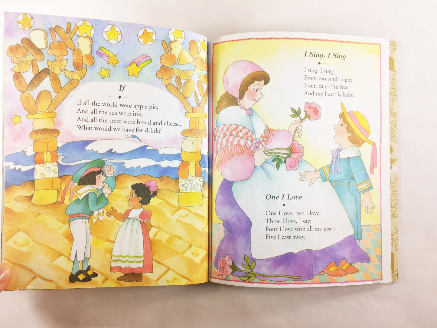 My Little Golden Mother Goose. FIRST EDITION vintage children's book circa 1994. Little Golden Book. Easter Valentine gift nursery decor
