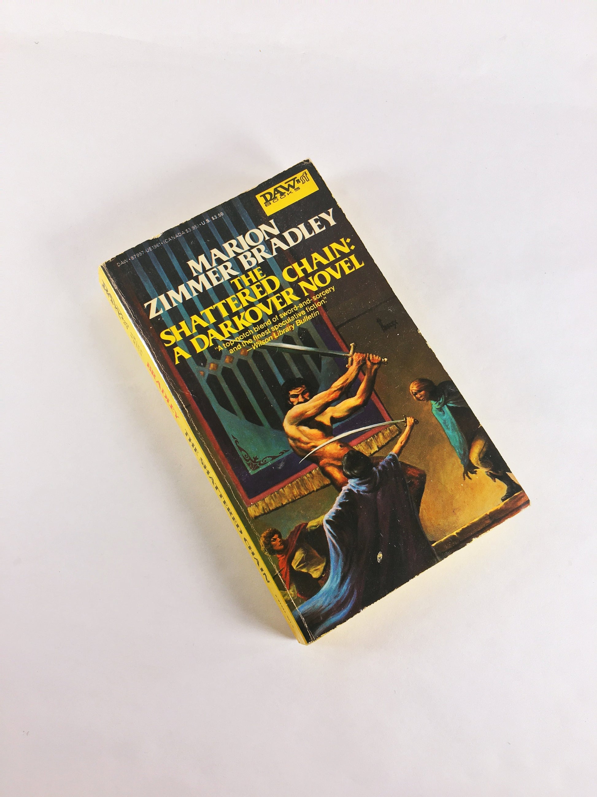 1982 Marion Zimmer Bradley FIRST PRINTING Darkover vintage paperback book Hawkmistress Sword Chaos StormQueen Ace Yellow Science Fiction