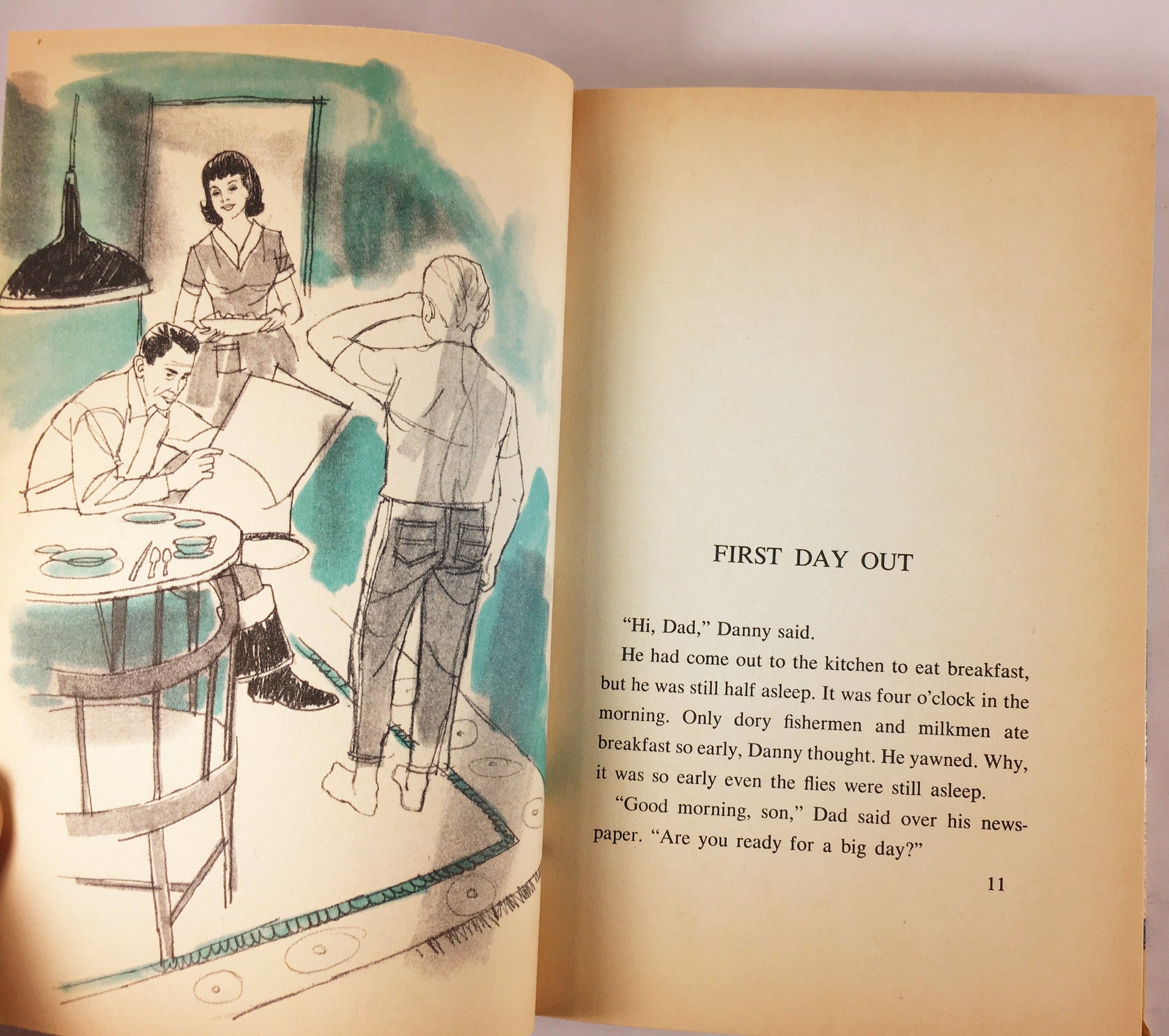 1966 Dory Boy by Joan Talmage Weiss about a teenage boy and summer challenges. Vintage cello book Whitman Publishing