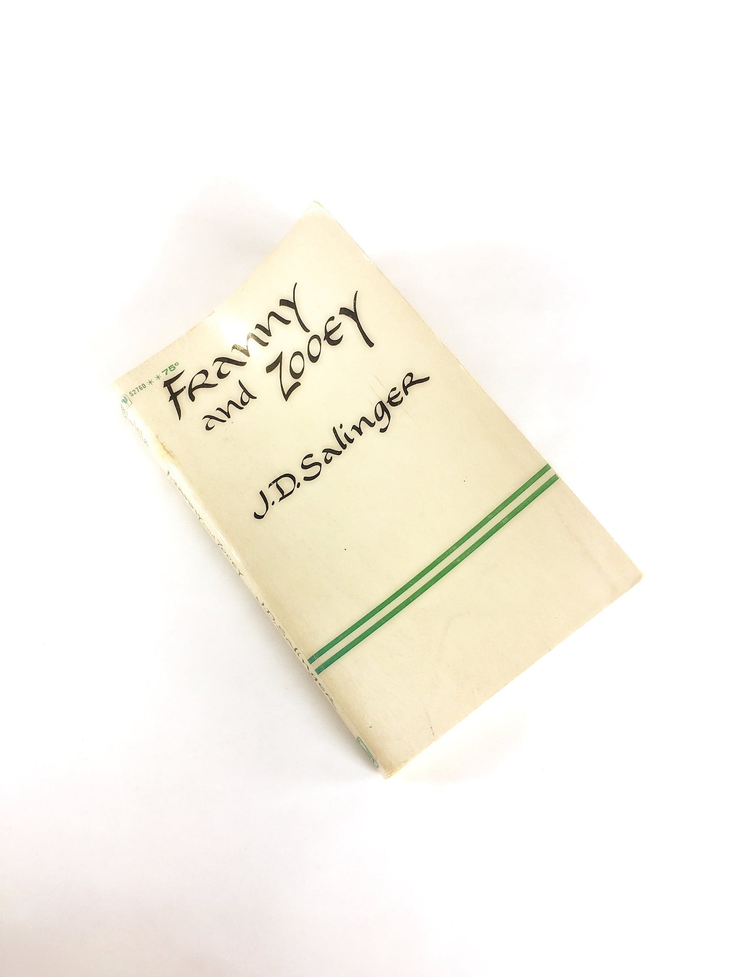 1962 Franny and Zooey book by JD Salinger Vintage paperback book Centered around a family's spiritual and existential breakdown Teen reading