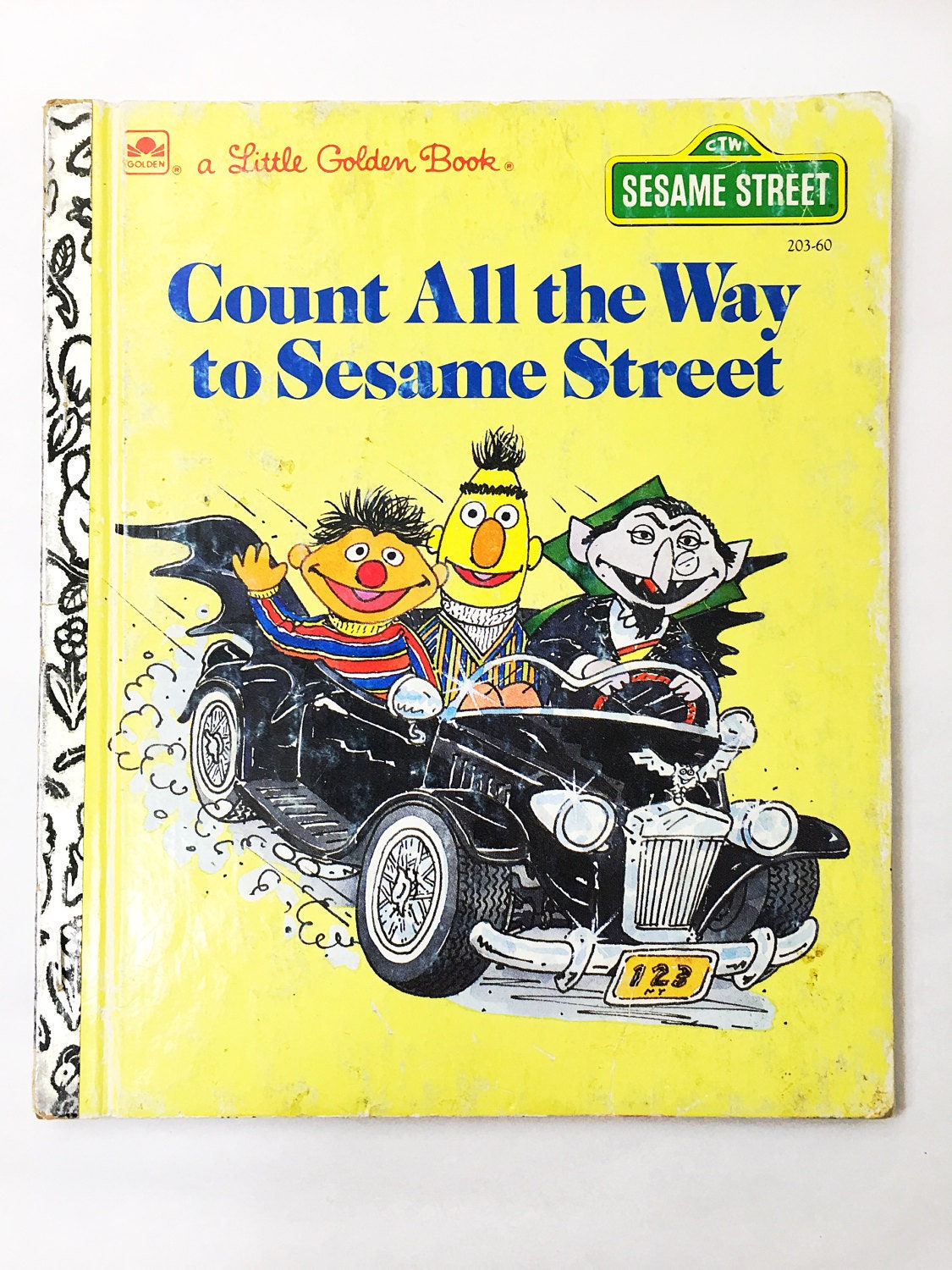 Count All the Way to Sesame Street Vintage Little Golden Book. 203-60. Vintage Collectible FIRST EDITION book