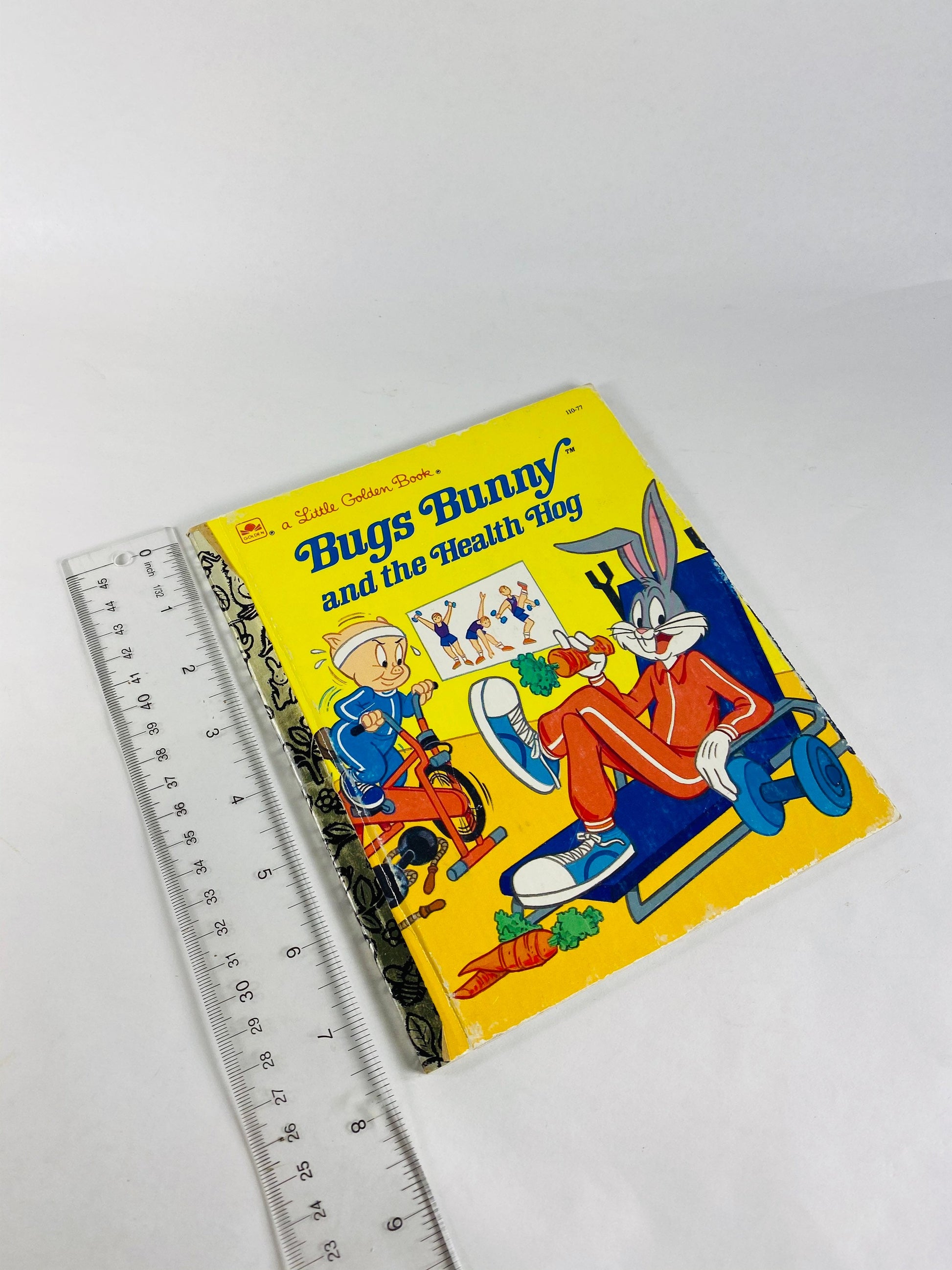 1986 Bugs Bunny and the Health Hog. FIRST EDITION vintage Little Golden Book Looney Tunes