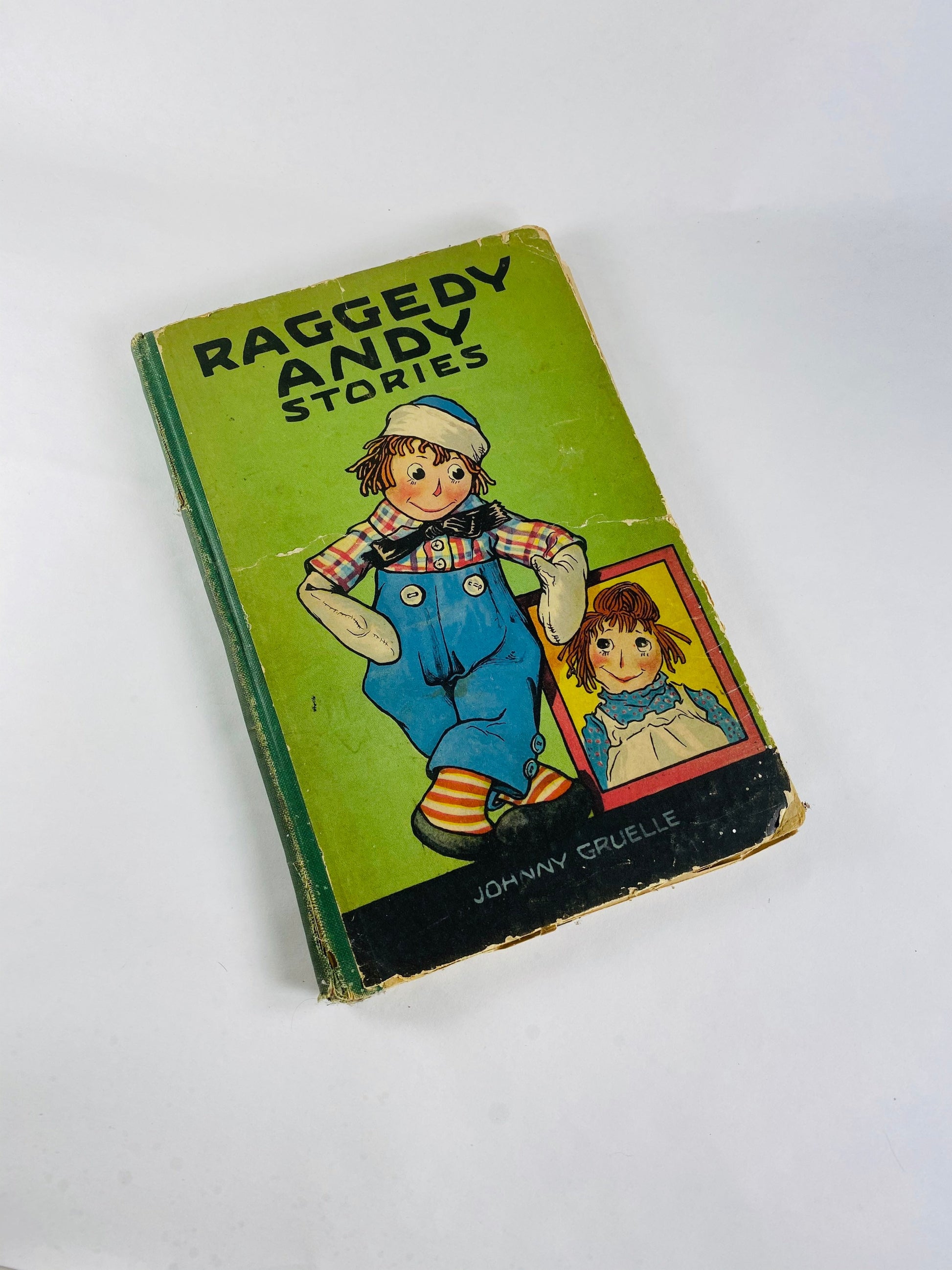 1920 vintage Raggedy Andy Stories book Introducing the Little Rag Brother of Raggedy Ann Volland "Happy Children Books"