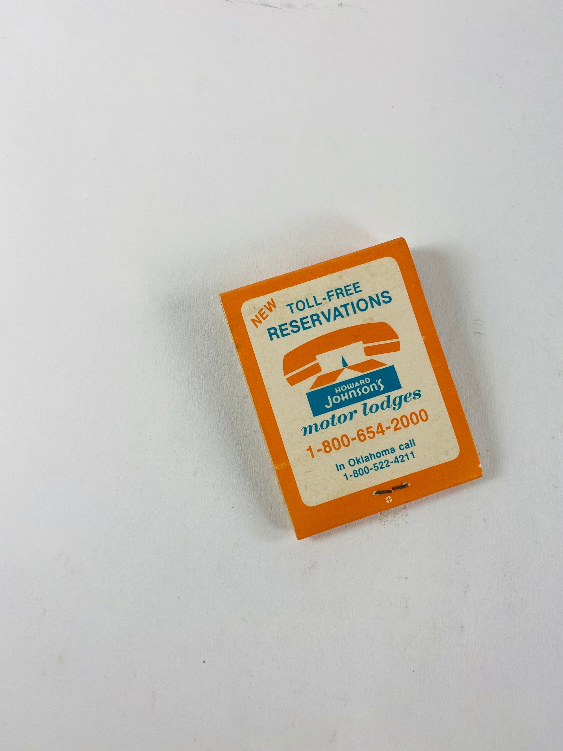1960 Vintage UNUSED matches Howard Johnson, Holiday Inn, Sheraton Hawaii Petite cardboard home office decor made in the US.