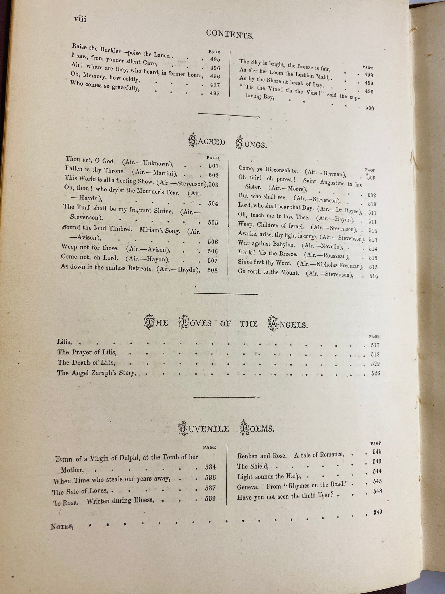 1880 Lalla Rookh by Thomas Moore. Vintage brown gilded gold poetry book Ireland's national bard Legendary romance ballads in narrative poems