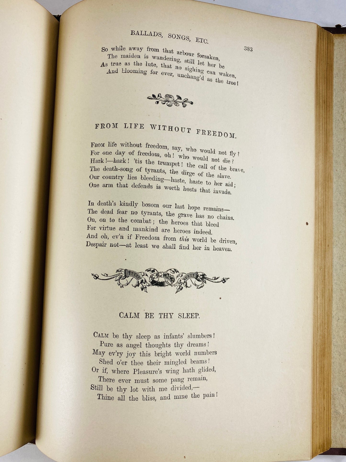 1880 Lalla Rookh by Thomas Moore. Vintage brown gilded gold poetry book Ireland's national bard Legendary romance ballads in narrative poems