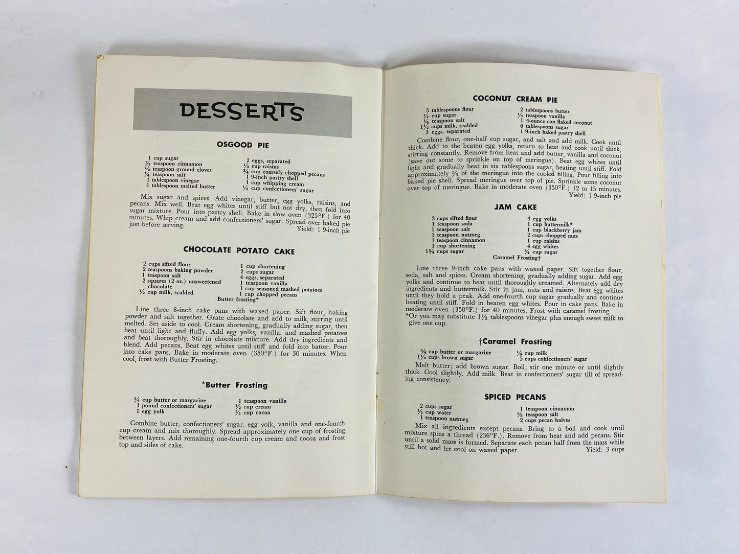 Recipes of the Southwest vintage Texas cookbook booklet. Chili con queso refridgerator salad guacamole, chicken loaf, corn meal mush, tamale