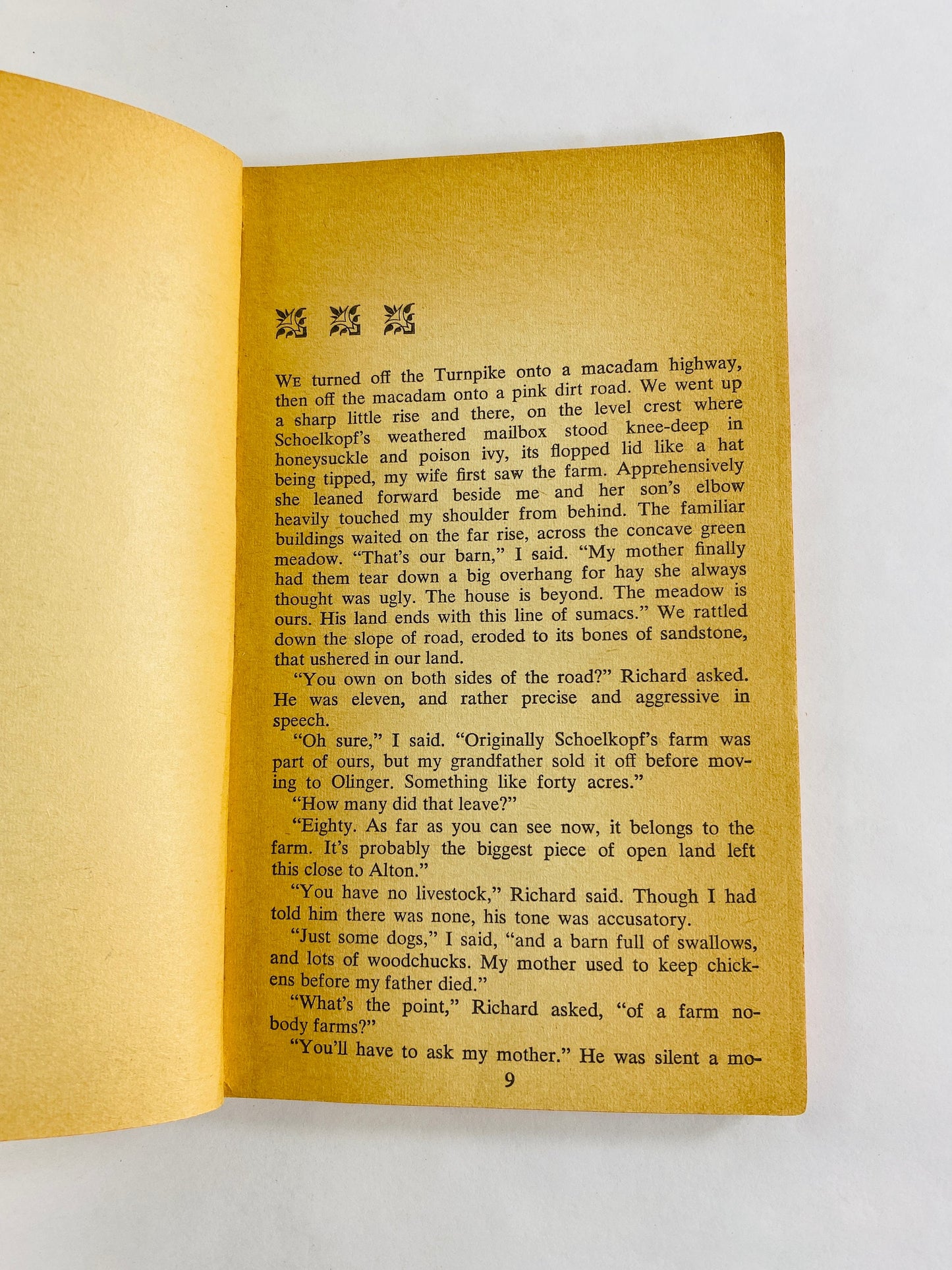 Of the Farm by John Updike vintage paperback book 1967 New Yorker takes his family to visit a Pennsylvania farm and rethinks life's choices