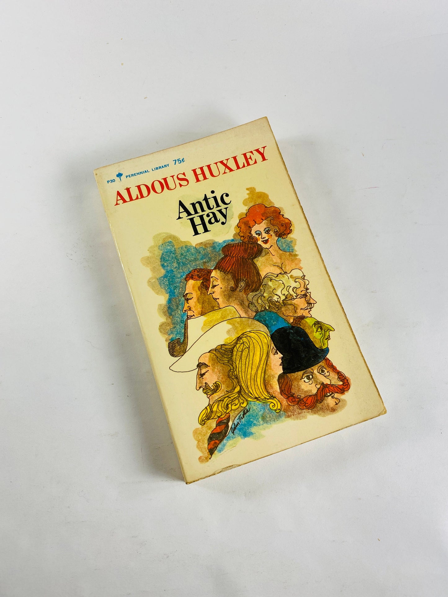 1960s Aldous Huxley vintage paperback book Antic Hay, Essays, Time Must Have a Stop parapsychology philosophy mysticism