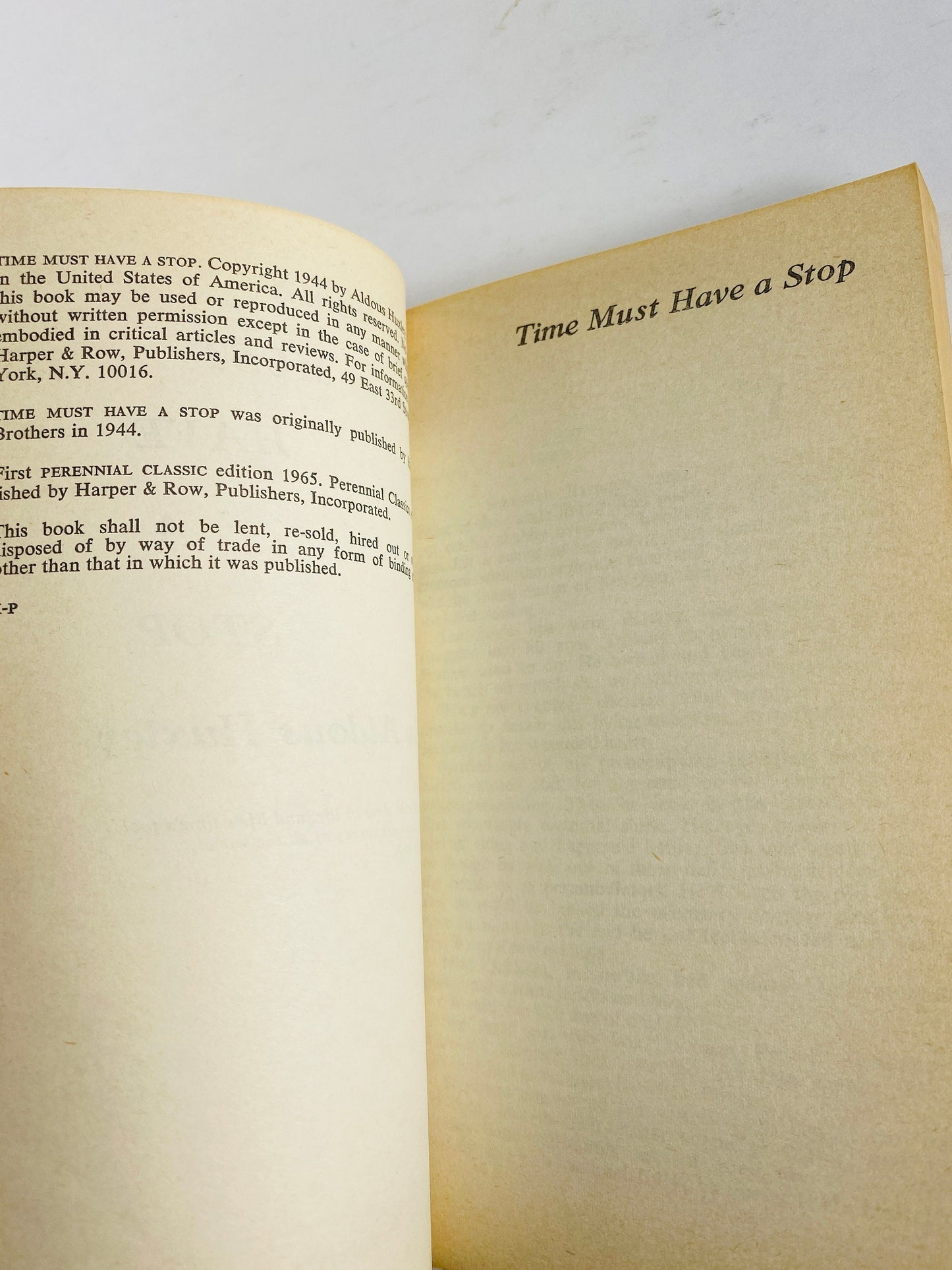 1960s Aldous Huxley vintage paperback book Antic Hay, Essays, Time Must Have a Stop parapsychology philosophy mysticism