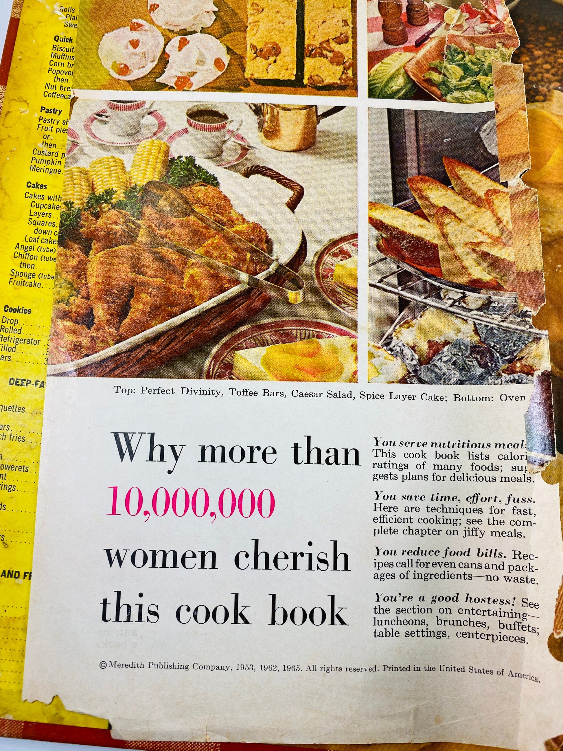 Better Homes and Gardens Cook book circa 1965 Red & white vintage gingham decor Retro kitchen cookbook binder Mother’s Day gift