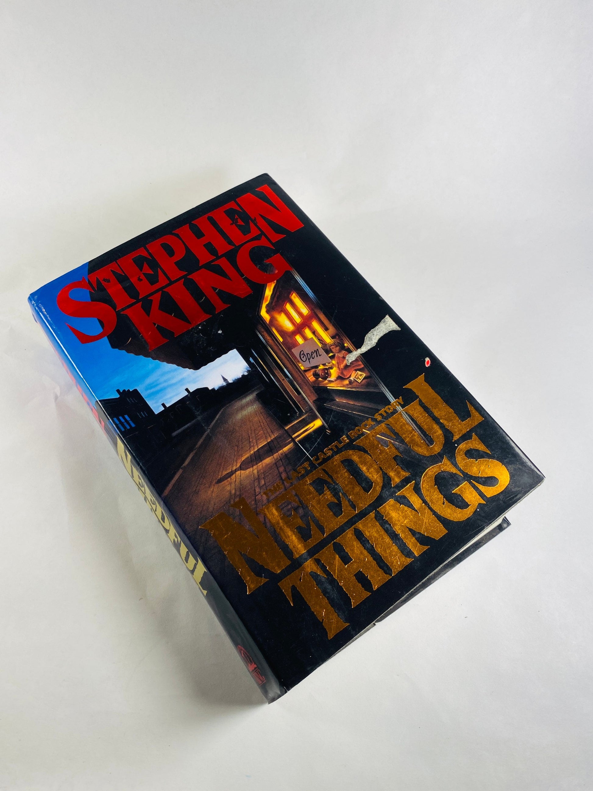 Needful Things by Stephen King FIRST EDITION vintage book circa 1991. Horror & Literary Fiction. Gift for book lover. Collectible