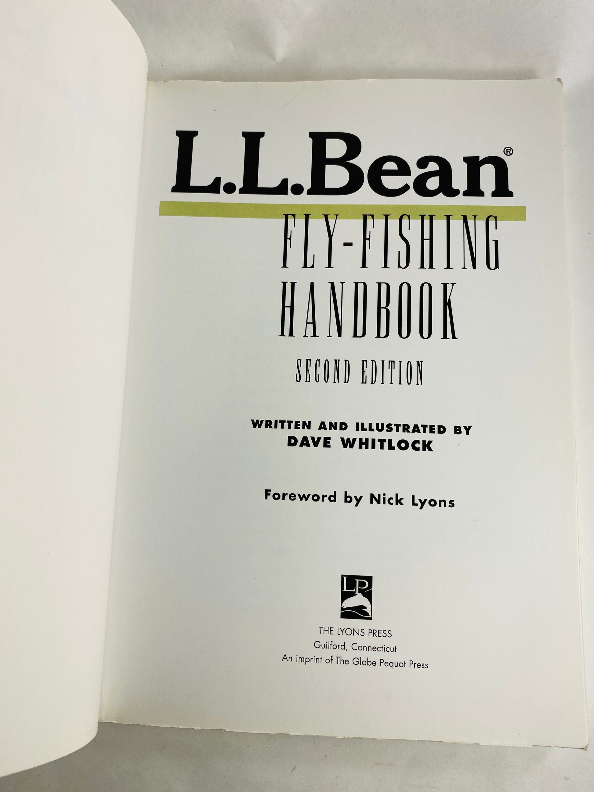 LL Bean Fly Fisherman's Handbook Vintage paperback book guide circa 1996. Father’s Day gift