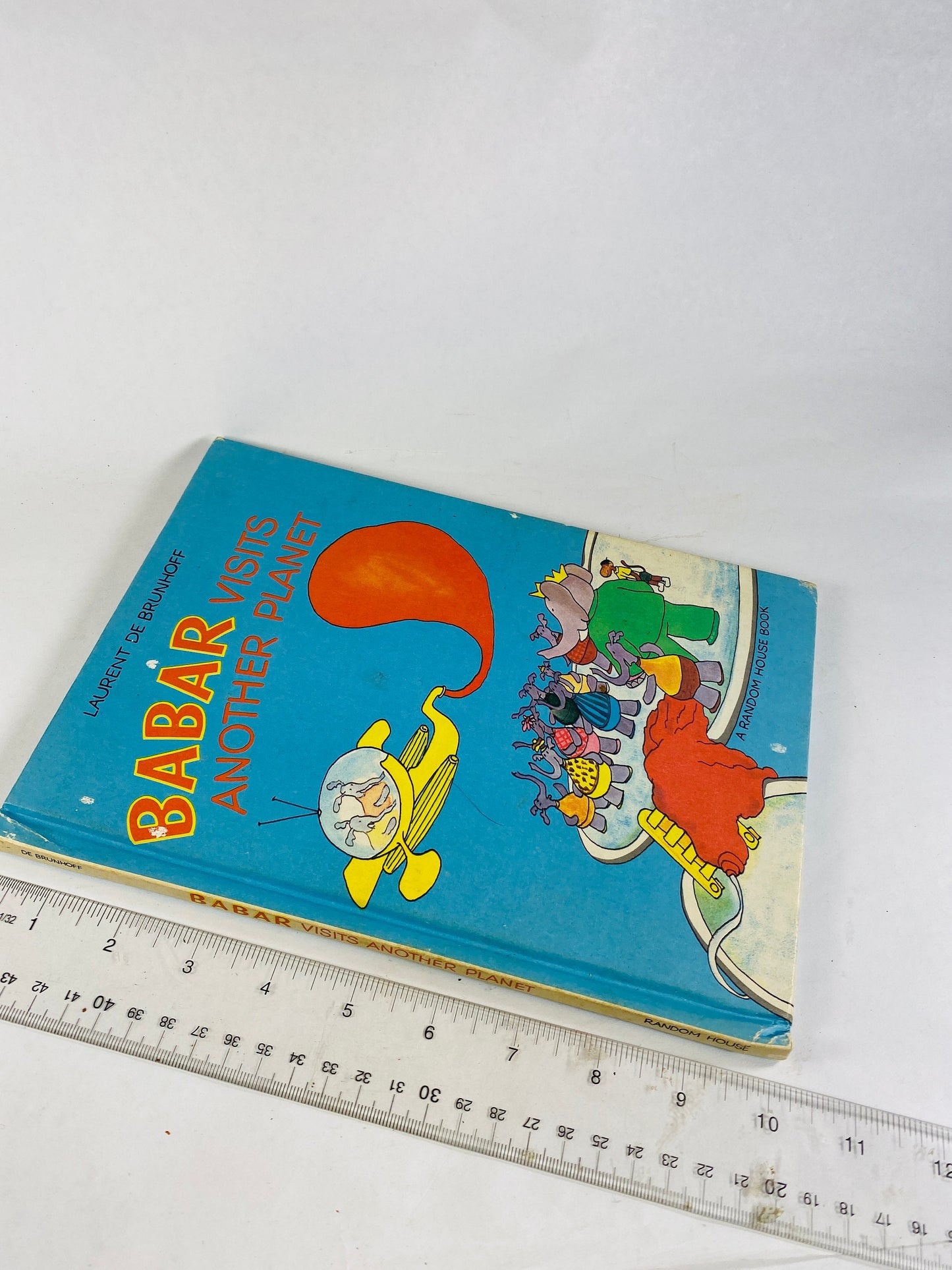 Babar the little elephant Visits another Planet Vintage book circa circa 1972 Laurant de Brunhoff AA Milne Beautiful nursery decor.