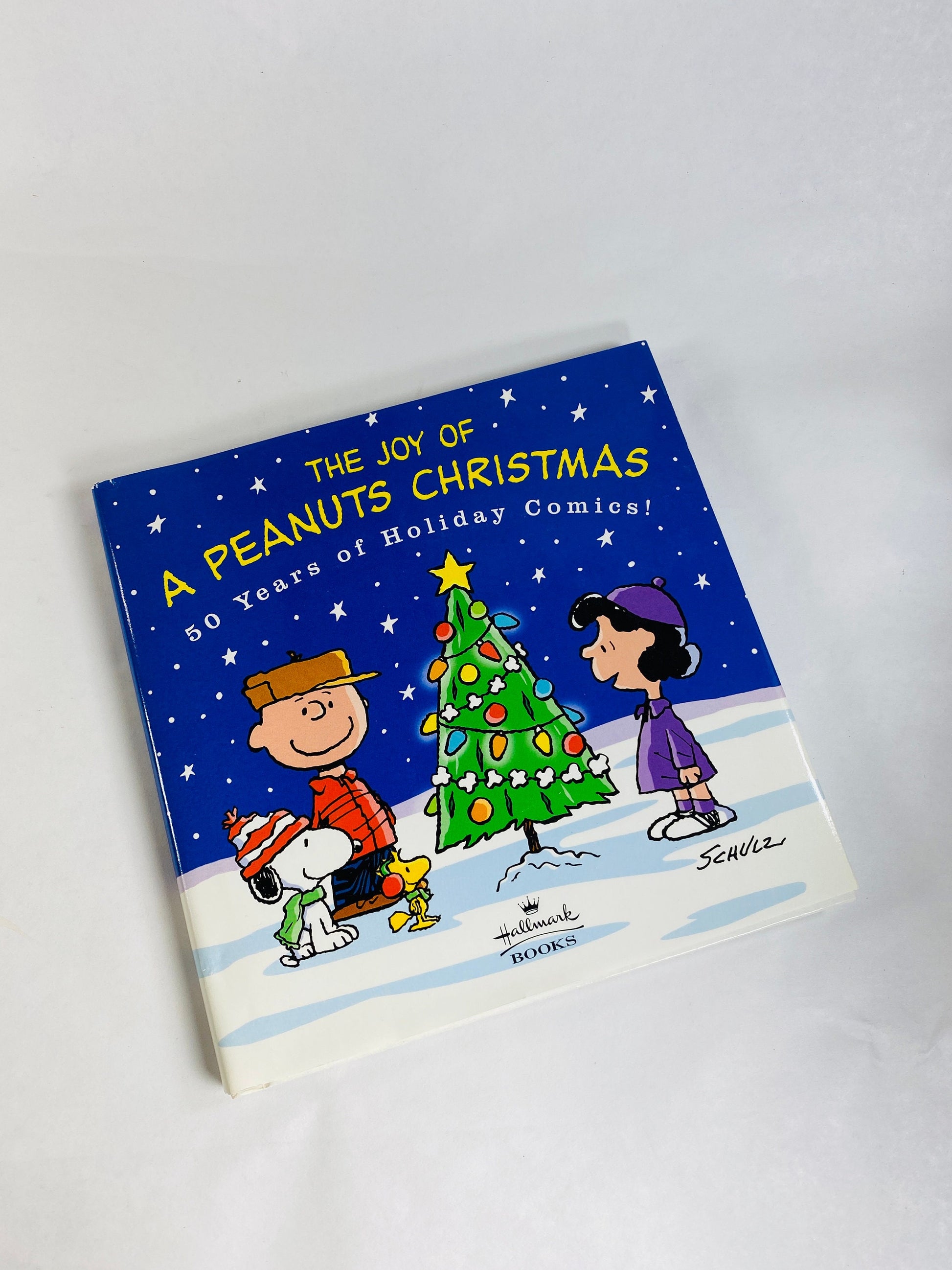 Charlie Brown Christmas vintage book Joy of Peanuts by Charles Schulz. Classic holiday Xmas Children's Book.