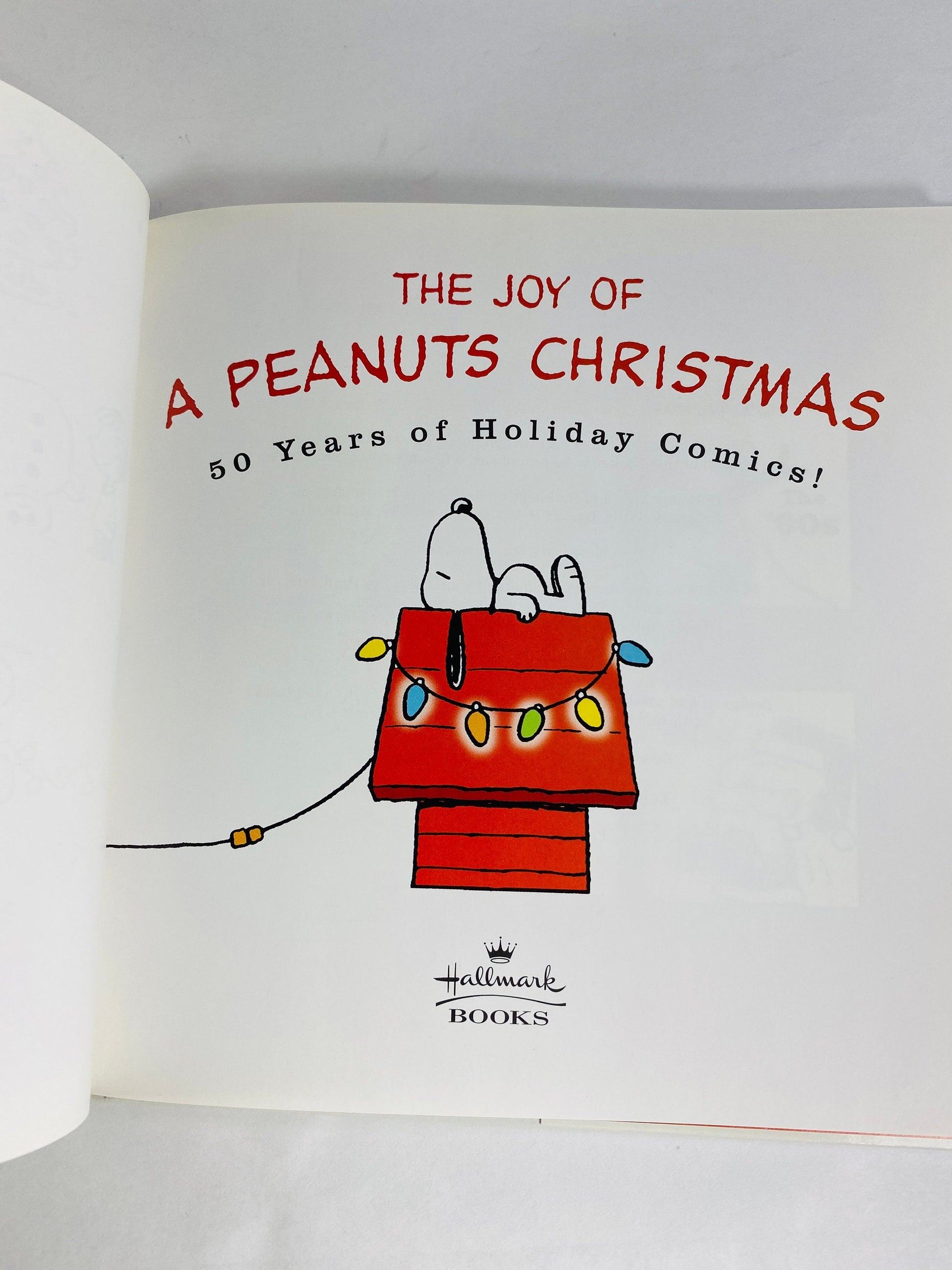 Charlie Brown Christmas vintage book Joy of Peanuts by Charles Schulz. Classic holiday Xmas Children's Book.