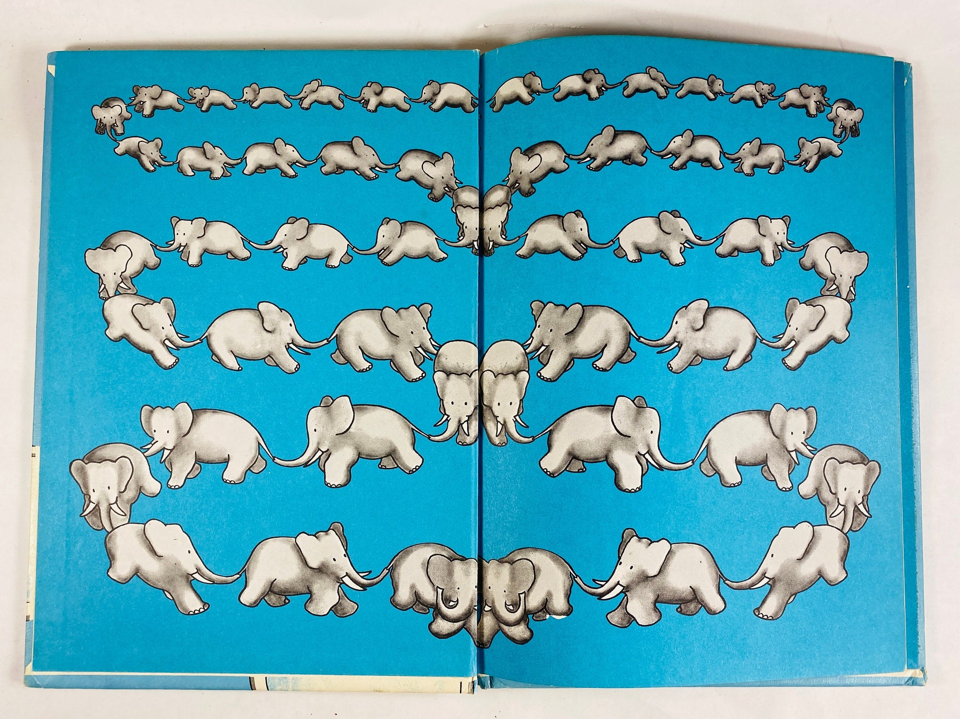Babar the little elephant Visits another Planet Vintage book circa circa 1972 Laurant de Brunhoff AA Milne Beautiful nursery decor.