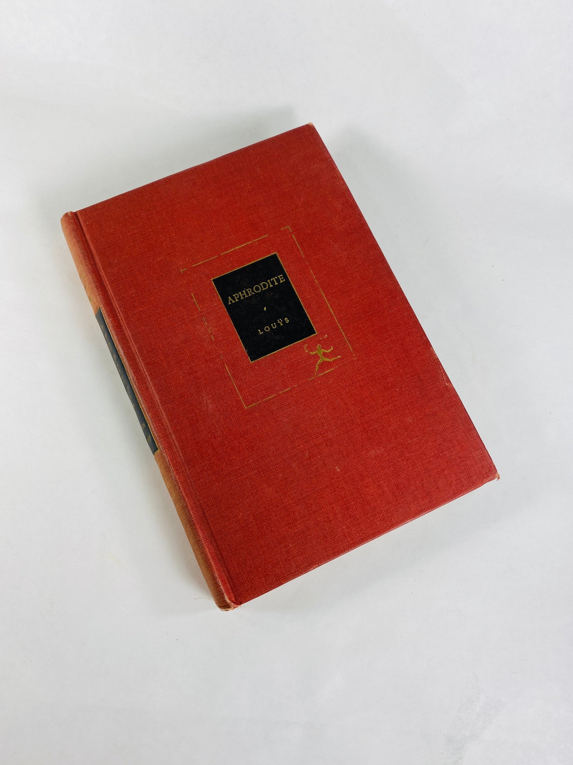 Aphrodite Vintage red Modern Library book circa 1933 by Pierre Louÿs story of Chrysis and the sculptor Démétrios