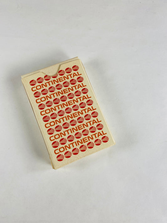 Continental Airlines Vintage playing cards deck Collectible gift red white Bridge Poker games