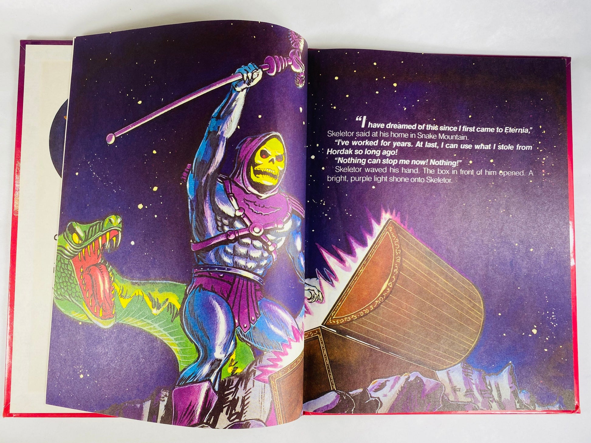 1984 He-Man The Horde First Edition Vintage Mattel Golden book Masters of the Universe superhero Skeletor