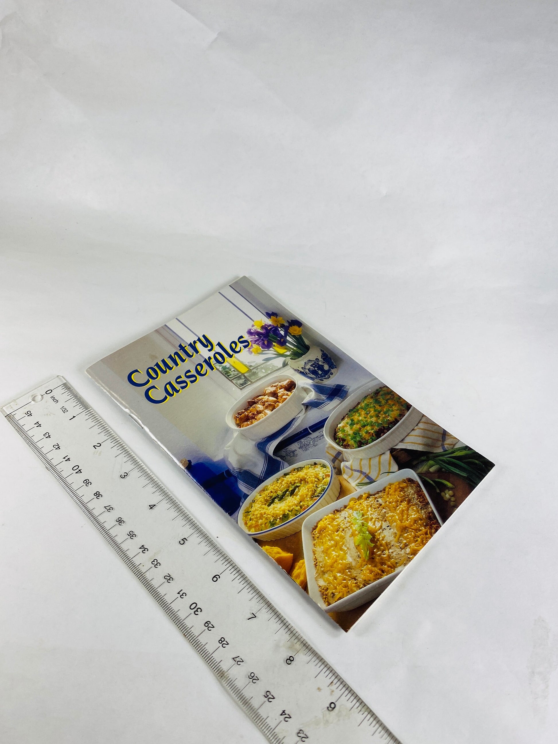 Country Casseroles Vintage cookbook booklet with unusual and traditional breakfast brunch, main and side dish recipes Egg Souffle seafood