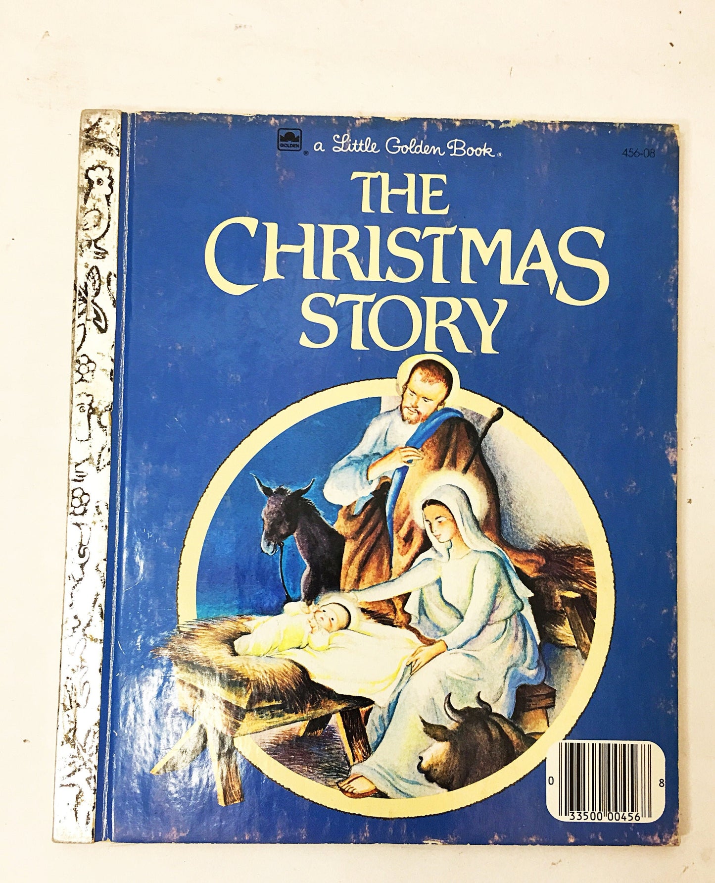 Christmas Story timeless classic vintage book by Jane Werner beautifully illustrated by Eloise Wilkin Little Golden Book circa 1980.