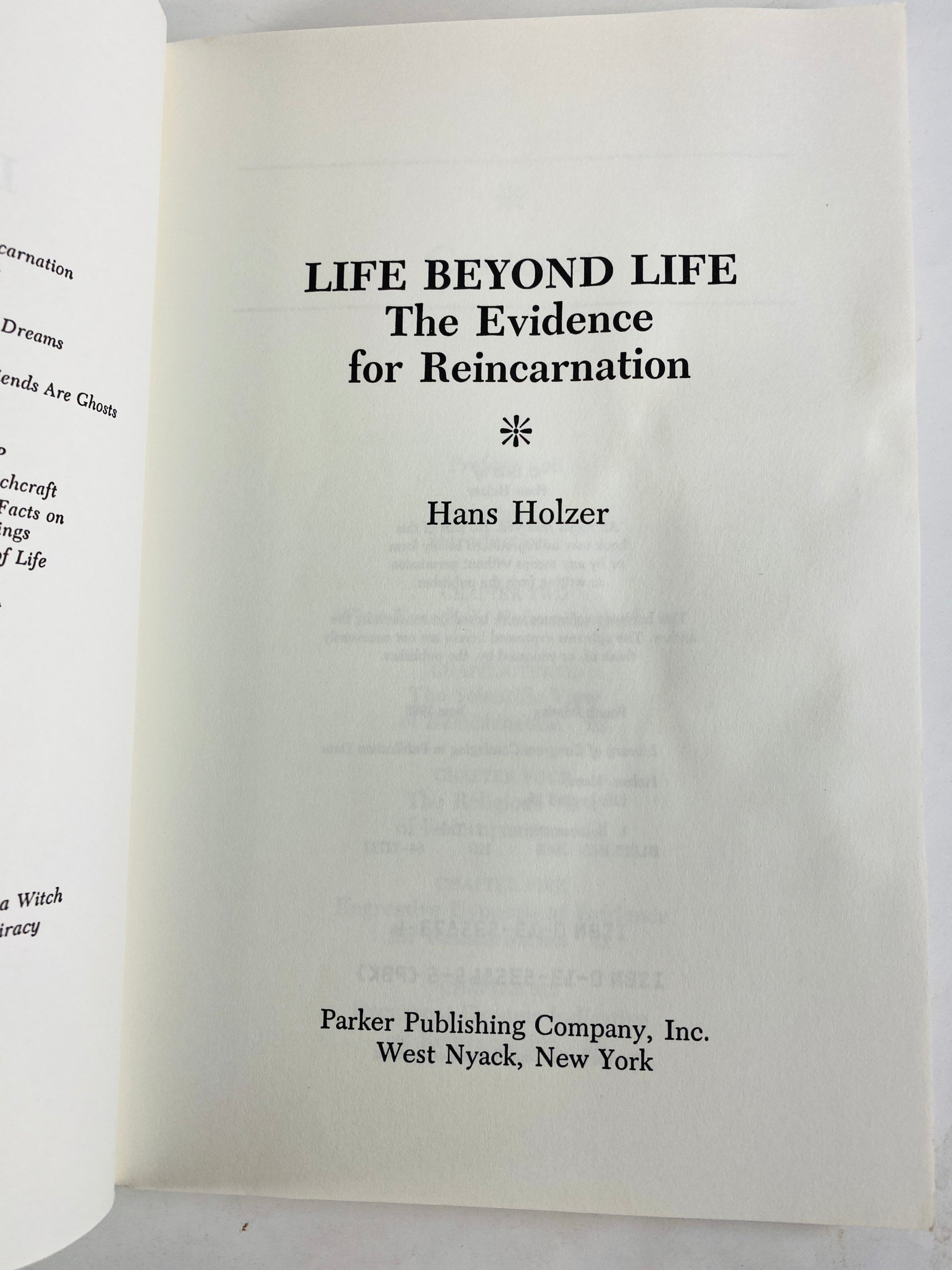 Life Beyond Life vintage paperback book by Hans Holzer circa 1986 witches destiny Occult speak communication with deceased spiritual