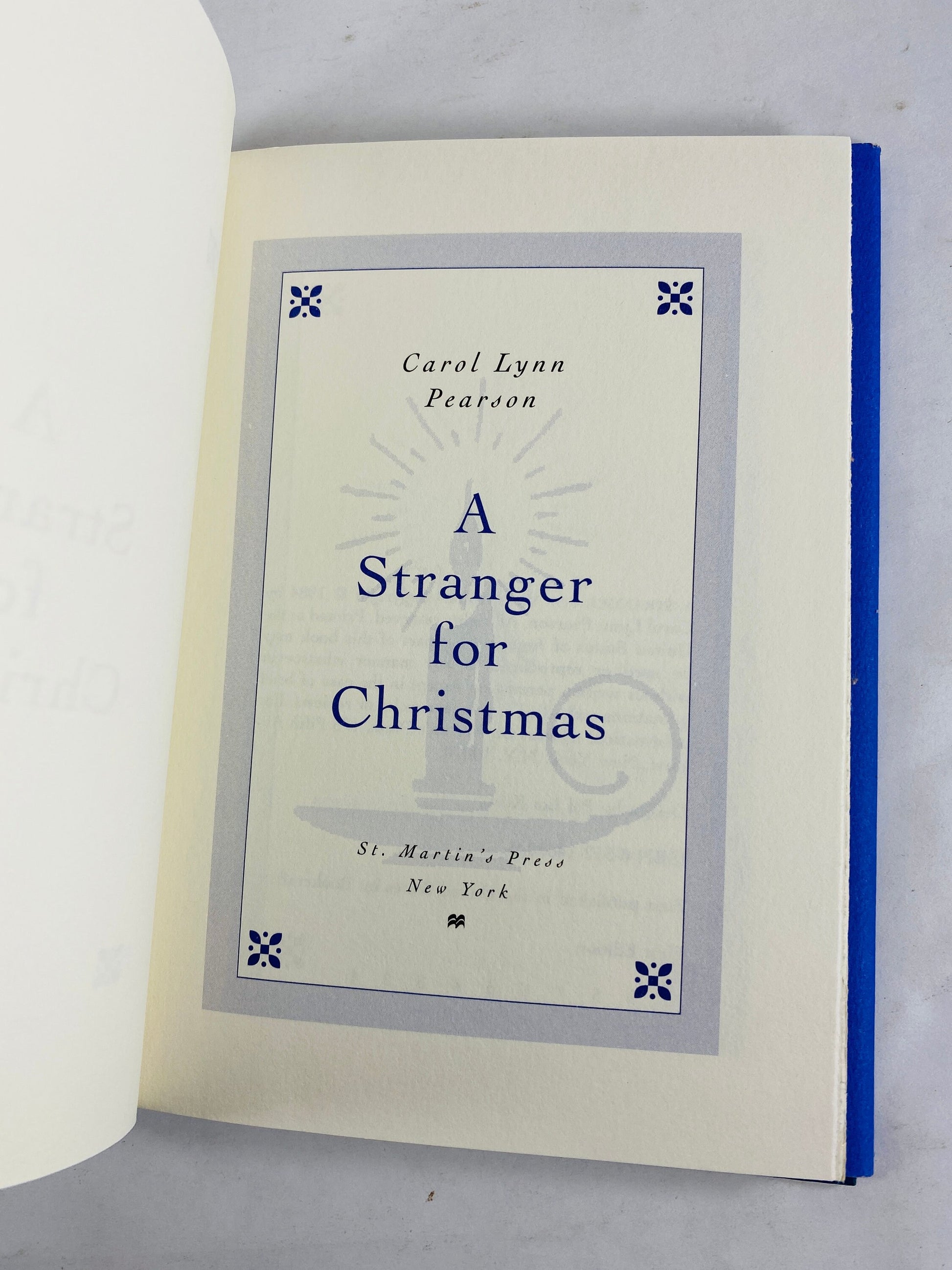 Stranger for Christmas by Carol Lynn Pearson FIRST EDITION Beautiful vintage book circa 1984 Home decor Stocking Stuffer